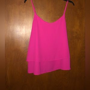 Maurices pink criss cross back cami size M. NWOT